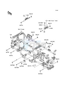 KVF650_4X4 KVF650FCF EU drawing Engine Mount