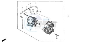 VT750CD3 drawing CARBURETOR (ASSY.)