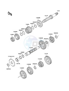 KX85/KX85-<<II>> KX85ACF EU drawing Transmission