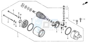 CBF500A drawing STARTING MOTOR