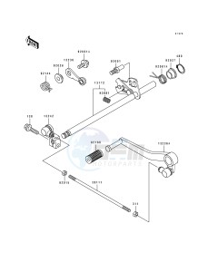 ZX 600 D [NINJA ZX-6] (D1) [NINJA ZX-6] drawing GEAR CHANGE MECHANISM