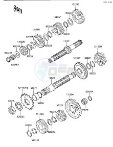 KX 500 C [KX500] (C1) [KX500] drawing TRANSMISSION