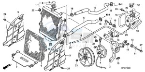 TRX420FE9 Australia - (U / 4WD) drawing RADIATOR