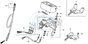 XR250R drawing SPEEDOMETER (B/DK/ED/U)