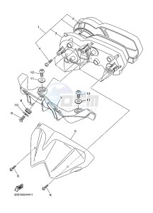 XJ6N 600 XJ6-N (NAKED) (20SS) drawing METER