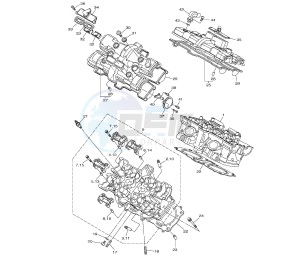 V-MAX 1700 drawing CYLINDER HEAD