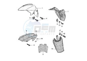 JET FORCE - 125 cc drawing FENDER