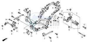 SH125R drawing FRAME BODY