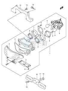 GSX750F (E2) drawing TAIL LAMP