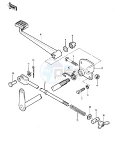 KLT 200 A [KLT200] (A1-A3) [KLT200] drawing BRAKE PEDAL -- 81-82 KLT200-A1_A2_A3- -