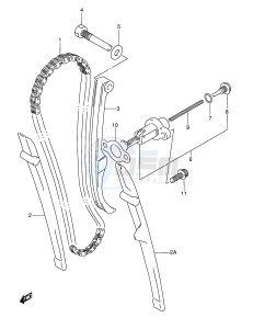 DR350 (E3) drawing CAM CHAIN