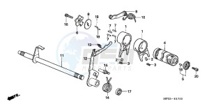 TRX90XD TRX90 Europe Direct - (ED) drawing GEARSHIFT DRUM