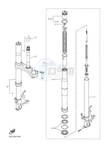 YZF-R1M 998 R2 (2KS7) drawing FRONT FORK