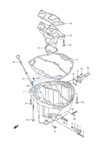 DF 200 drawing Oil Pan