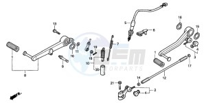 RVF750R drawing PEDAL