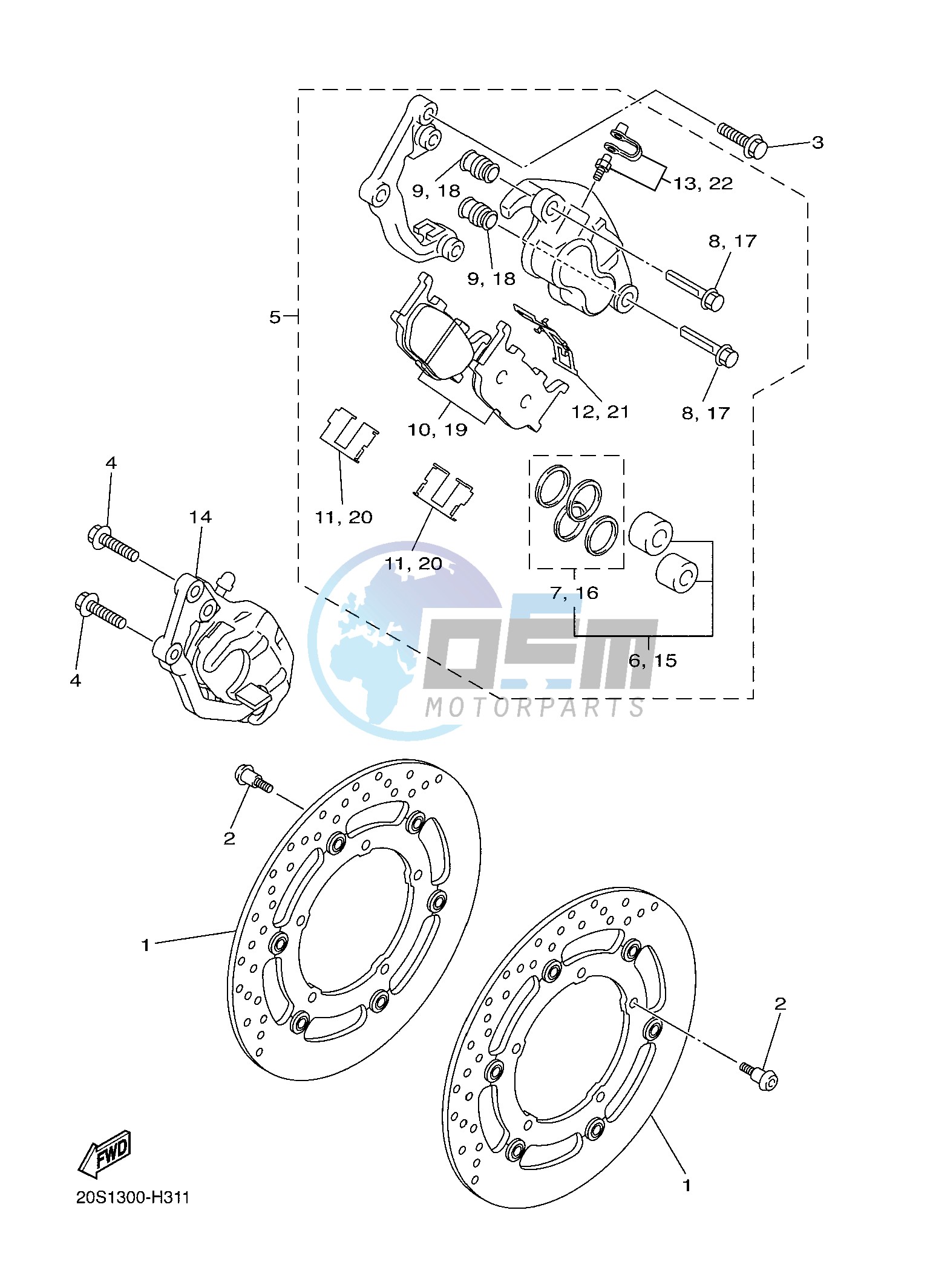 FRONT BRAKE CALIPER