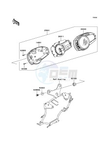 Z1000_ABS ZR1000C7F FR GB XX (EU ME A(FRICA) drawing Meter(s)