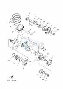 YFM700FWBD YFM70KPHK (B5K9) drawing CRANKSHAFT & PISTON