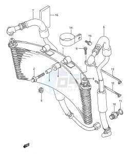 GSX-R1100 (E28) drawing OIL COOLER