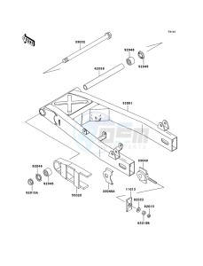 ER-5 ER500-C5P GB XX (EU ME A(FRICA) drawing Swingarm