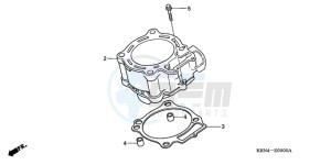 CRF250R9 Australia - (U) drawing CYLINDER