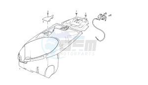 RAMBLA - 300 CC VTHRA1C drawing HELMET BOX