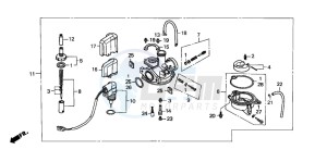 SH100 drawing CARBURETOR