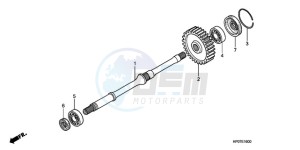 TRX500FEA Australia - (U / EC) drawing FINAL SHAFT