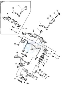 XV VIRAGO 535 drawing STEERING