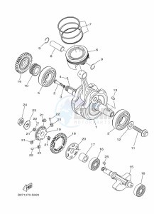 FZN250 (B8H4) drawing CRANKSHAFT & PISTON