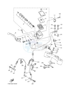 MT07A MT-07 ABS 700 (1XB3) drawing FRONT MASTER CYLINDER