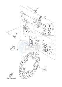 YP125RA (ABS) X-MAX 250 ABS (2DL2 2DL2 2DL2 2DL2) drawing FRONT BRAKE CALIPER