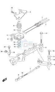 DF 200A drawing Throttle Rod