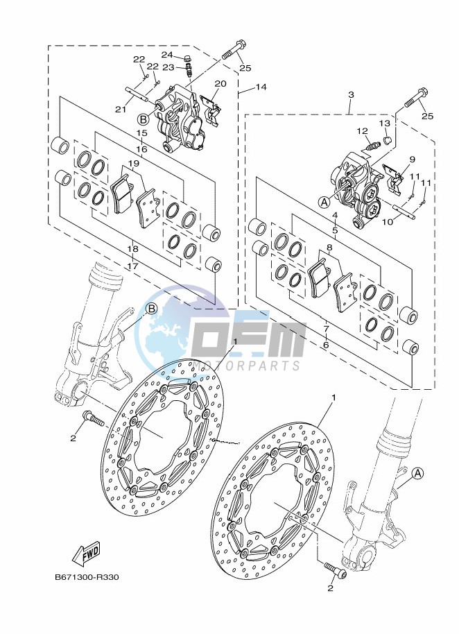 FRONT BRAKE CALIPER