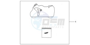 CBR1000RAA Korea - (KO / ABS) drawing INDOOR CYCLE COVER