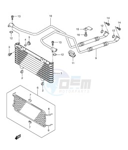 LT-F400 (E24) drawing OIL COOLER