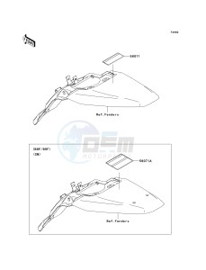 KLX 140 B (KLX140L MONSTER ENERGY) (B8F-B9FA) B8F drawing LABELS