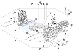 MP3 300 ie lt Touring drawing Crankcase