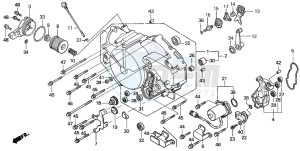 TRX350FE RANCHER 4X4 ES drawing FRONT CRANKCASE COVER (2)