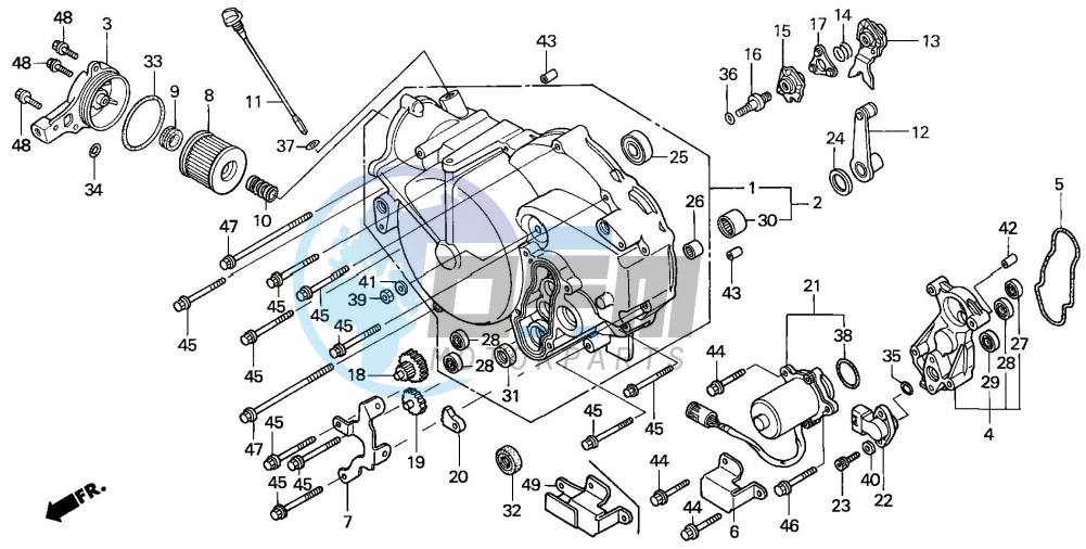 FRONT CRANKCASE COVER (2)