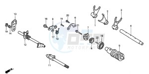 VT1100C2 drawing GEARSHIFT DRUM