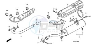 TRX420FMA Europe Direct - (ED / 4WD) drawing EXHAUST MUFFLER