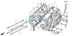 CRF50F drawing CRANKCASE