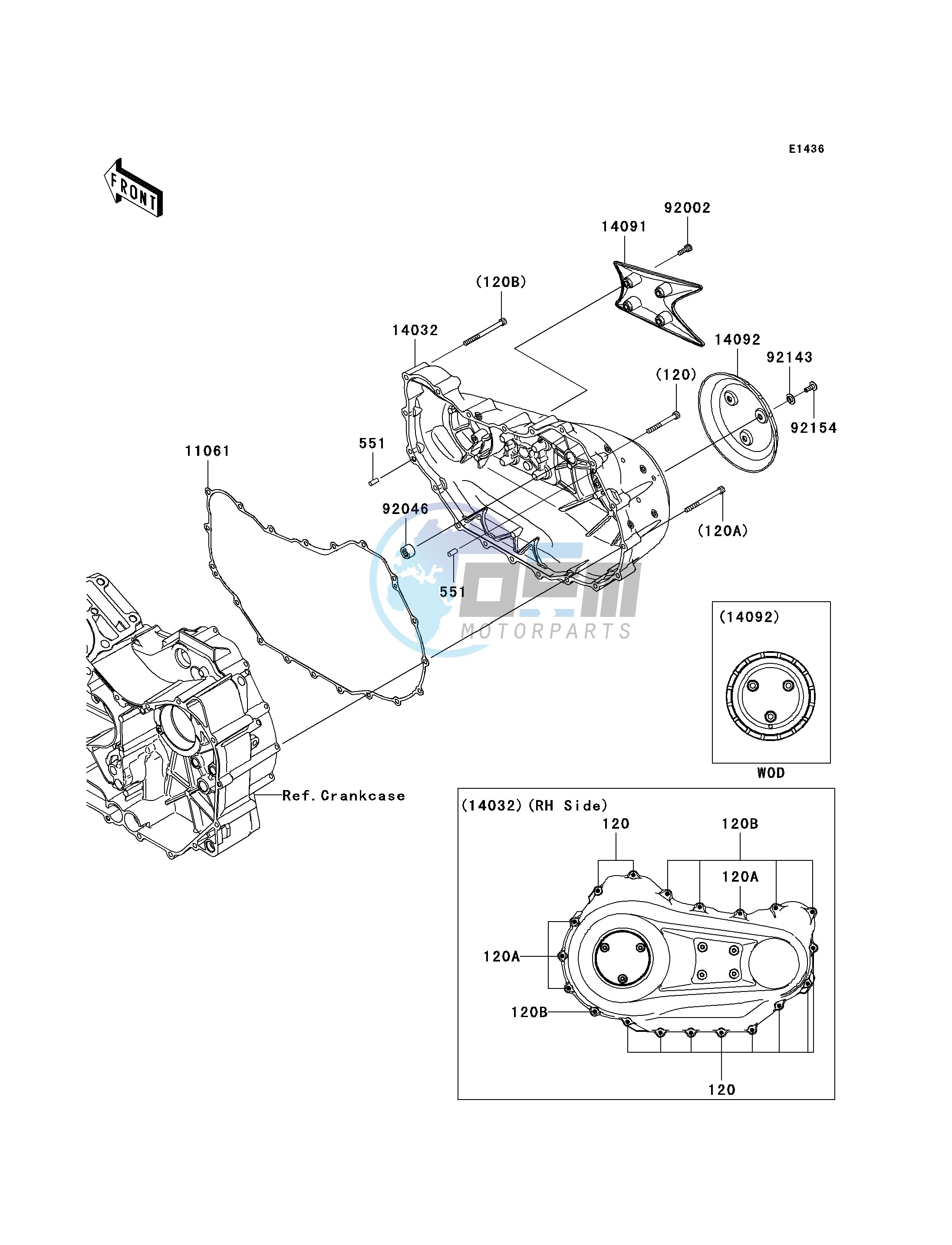 RIGHT ENGINE COVER-- S- -