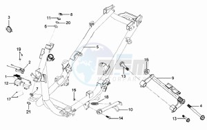 MIO 100 E3 drawing FRAME / ENGINE MOUNT