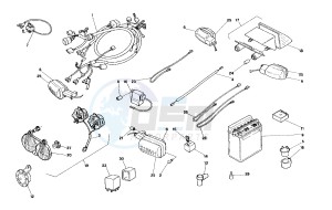 Pegaso 50 GT and LS drawing Wiring harness