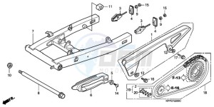 CBR125RW9 U / WH drawing SWINGARM