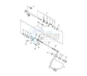 XJ6-S DIVERSION 600 drawing SHIFT SHAFT