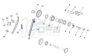 RXV 550 RXV 450-550 STREET LEGAL drawing Rear cylinder timing system