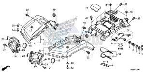 TRX500FA6H Europe Direct - (ED) drawing FRONT FENDER